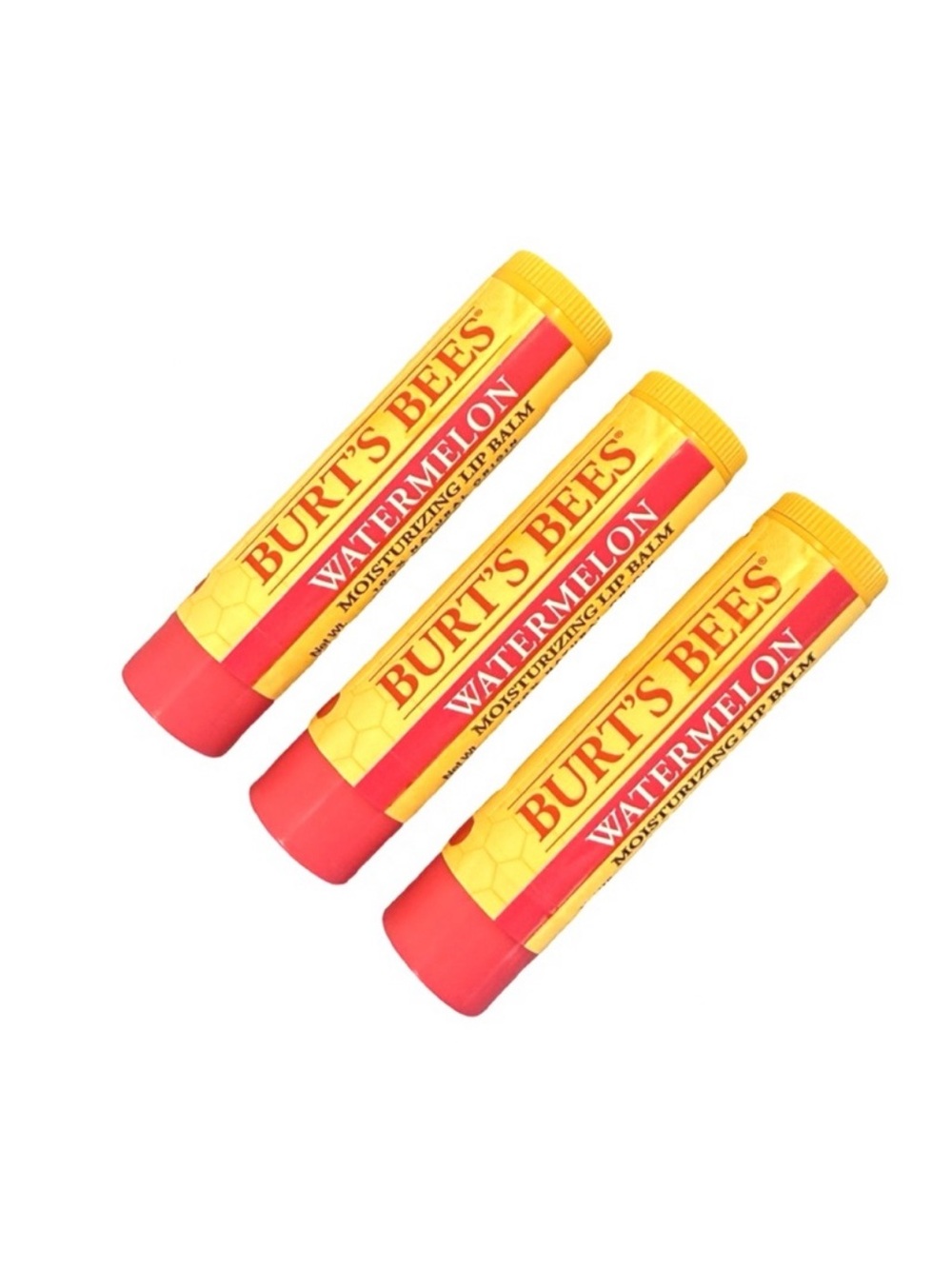 3 Burt Bee Watermelon Lip Balm